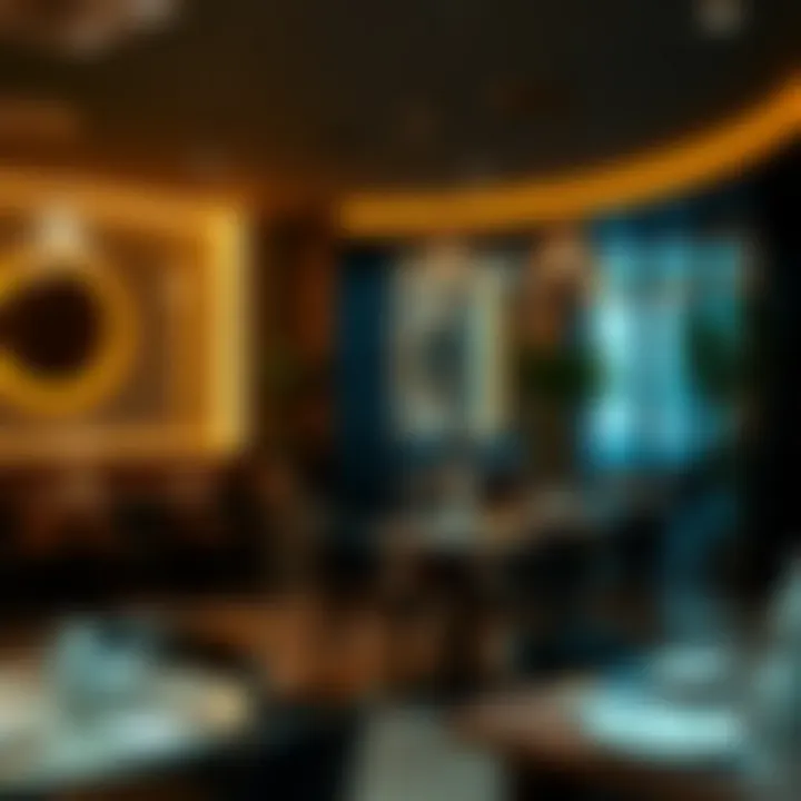 Aesthetic interior design of Circle Cafe showcasing modern decor