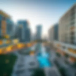 Panoramic view of Dana Plaza Khalidiya showcasing modern architecture