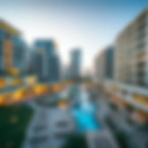 Modern Architectural Marvel of Dana Plaza Khalidiya Panoramic view of Dana Plaza Khalidiya showcasing modern architecture