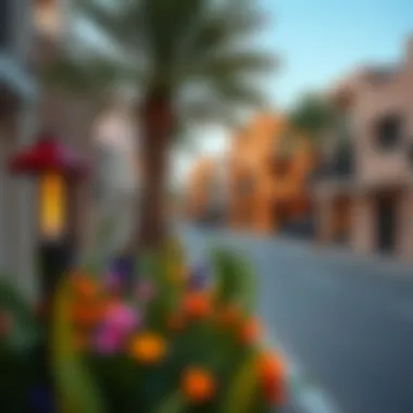 Neighborhood Scene in Dar Rooz Mowilih A vibrant neighborhood scene in Dar Rooz Mowilih illustrating the community's engaging lifestyle and amenities