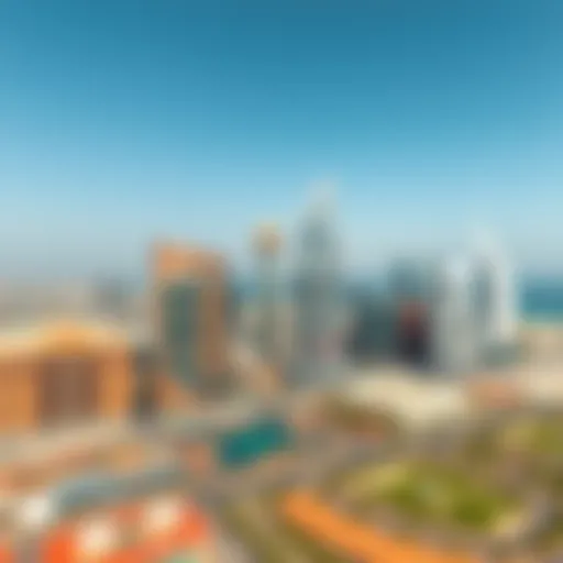 Aerial view of Dubai's skyline showcasing Dhanraj Construction's projects