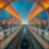 Architectural Elegance of Dip Metro Station Aerial view of Dip Metro Station showcasing its architectural design