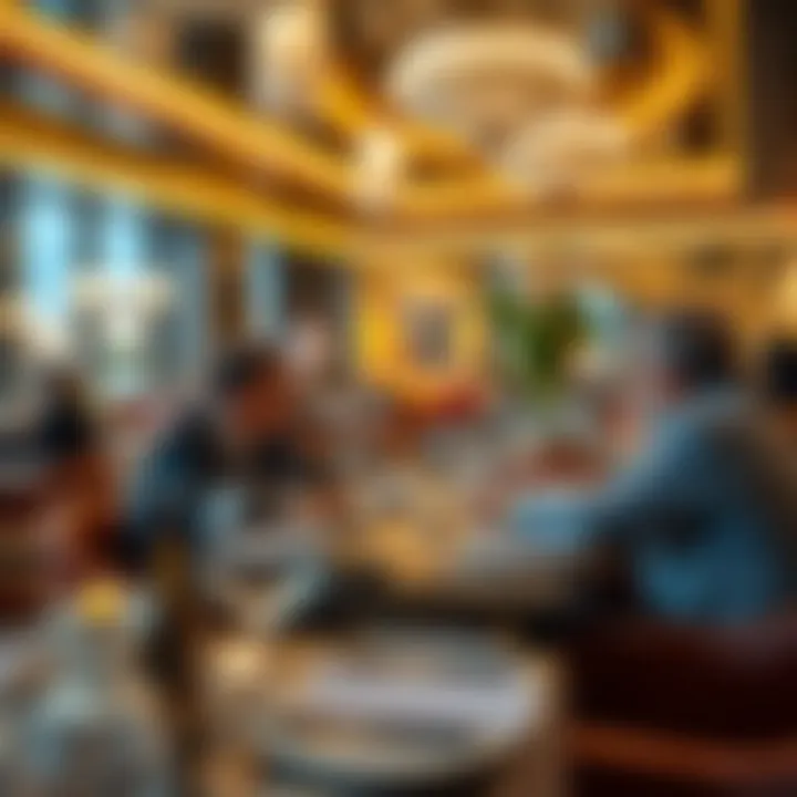 Upscale dining experience in a lavish Dubai restaurant