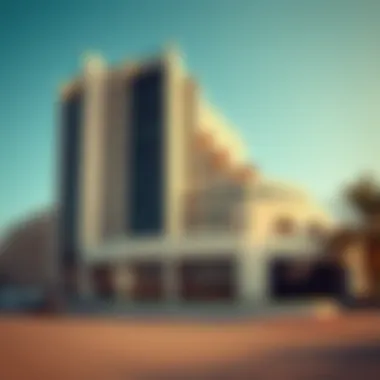 Architectural Marvel of دو الجيمي مول Exterior view of دو الجيمي مول showcasing its unique architecture