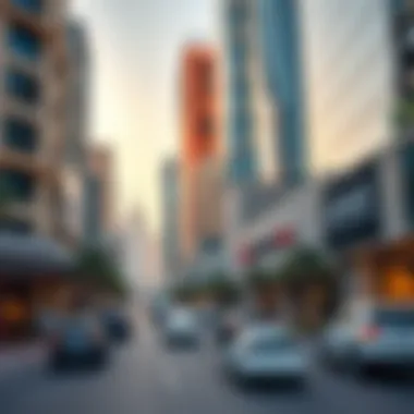 Dubai's Thriving Real Estate Landscape Bustling Dubai street showcasing real estate growth