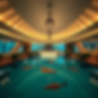 Architectural marvel showcasing the restaurant's unique design