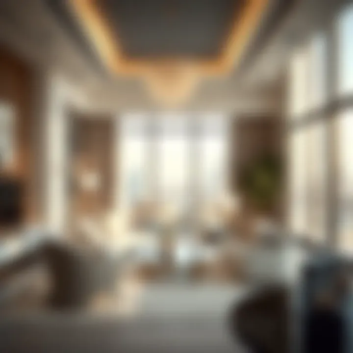 Elegance Inside a Premier Rental Interior of a high-end Dubai rental property