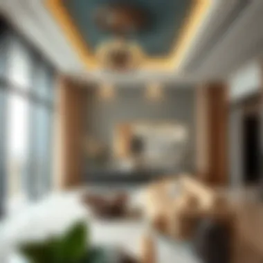 Elegant interior design of a high-end apartment in Dubai