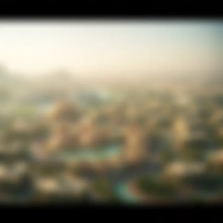 Aerial View of Emaar's Oasis Stunning aerial view of Emaar's Oasis project