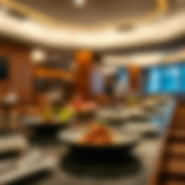 Gourmet Dining Experience Gourmet dining experience at the lounge