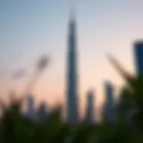 Emirates Financial Tower at Dusk Stunning view of Emirates Financial Tower at dusk