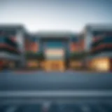 Emirates Hospital Exterior Exterior view of Emirates Hospital showcasing modern architecture