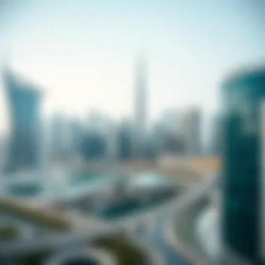 Modern Architecture of Expo Dubai City Stunning skyline of Expo Dubai City showcasing modern architecture