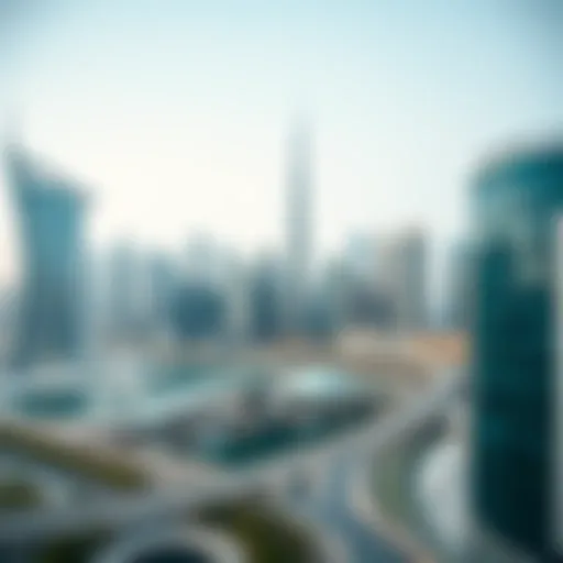 Modern Architecture of Expo Dubai City Stunning skyline of Expo Dubai City showcasing modern architecture