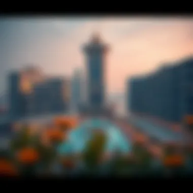 A stunning view of جاليريا showcasing its unique architectural design