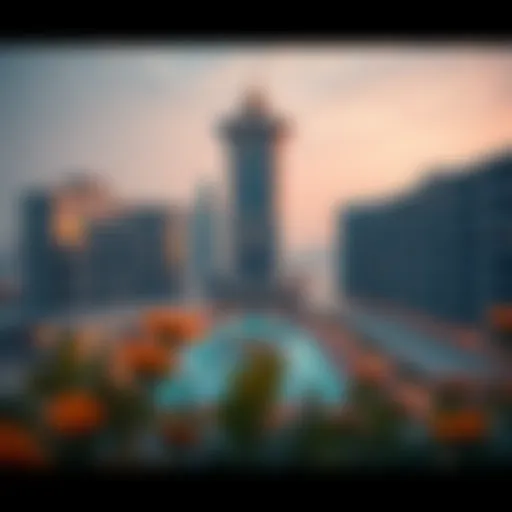 A stunning view of جاليريا showcasing its unique architectural design