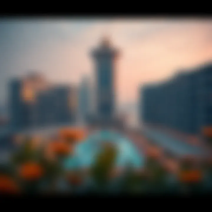 A stunning view of جاليريا showcasing its unique architectural design