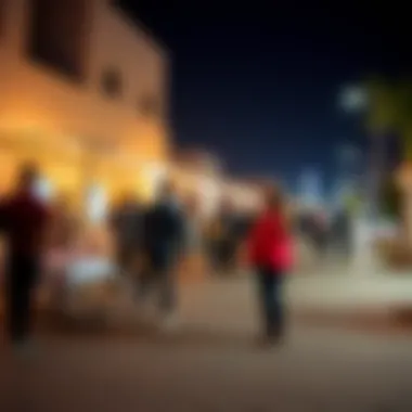 A vibrant community event taking place in جاليريا, emphasizing its socio-economic impact