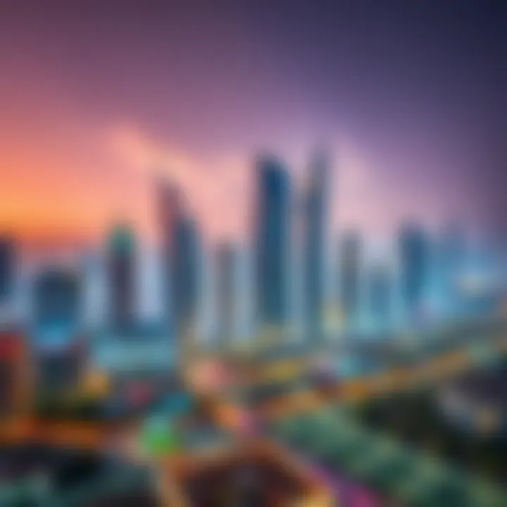 Overview of Dubai's skyline highlighting hotel developments