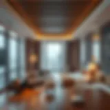 Luxurious hotel room in Dubai showcasing modern design