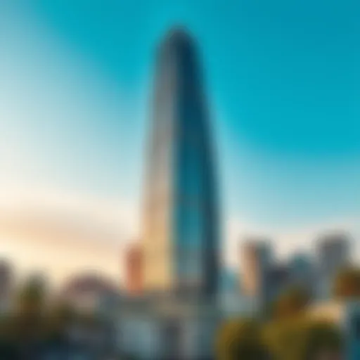 A modern skyscraper symbolizing real estate investment