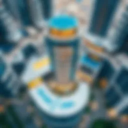 Aerial view of IT Plaza showcasing its modern architecture