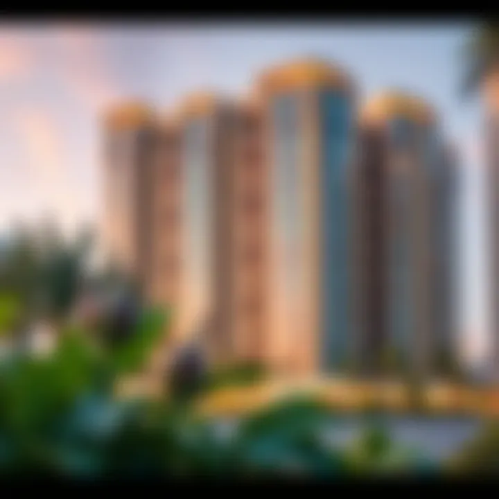 Modern Apartment Buildings in JVC District 10 Modern apartment buildings in JVC District 10