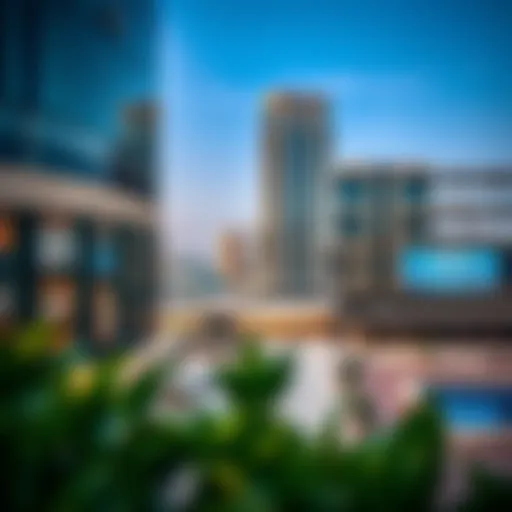 Maitha Plaza Architectural Marvel Panoramic view of Maitha Plaza showcasing modern architecture