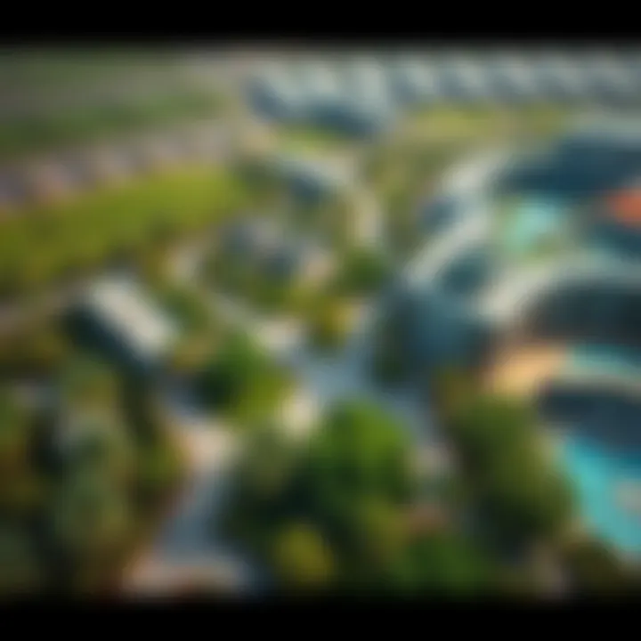 Aerial View of Masaar Robinia Stunning aerial view of Masaar Robinia showcasing its lush greenery and modern architecture