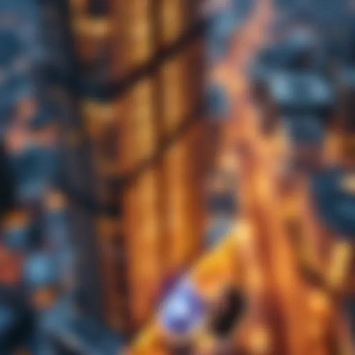 Strategic Location of Meera Building in Dubai An aerial view of the Meera Building highlighting its strategic location within Dubai