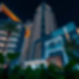 A stunning view of the Meera Building showcasing its modern architectural design