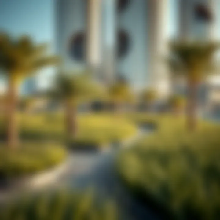 Sustainable design elements integrated within the park landscape