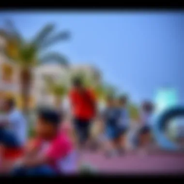 Community Dynamics in Mohammed Bin Rashid City Vibrant community life captured in a recreational area