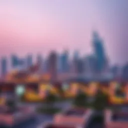 The breathtaking skyline of Nakheel developments in Dubai