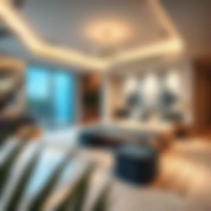 Luxurious peaceful home interior