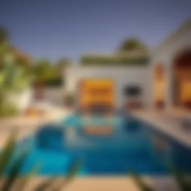Luxurious Backyard Retreat in Abu Dhabi Luxurious backyard with a private swimming pool