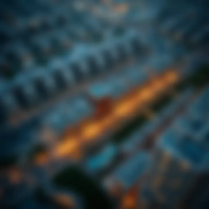 Aerial view of a luxury property development in Dubai