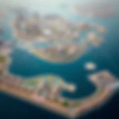 Real Estate Development Map of Reem Island Real estate development map highlighting key areas in Reem Island