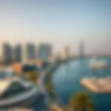 Stunning Panoramic View of Reem Island A panoramic view of Reem Island showcasing modern architecture and waterfront