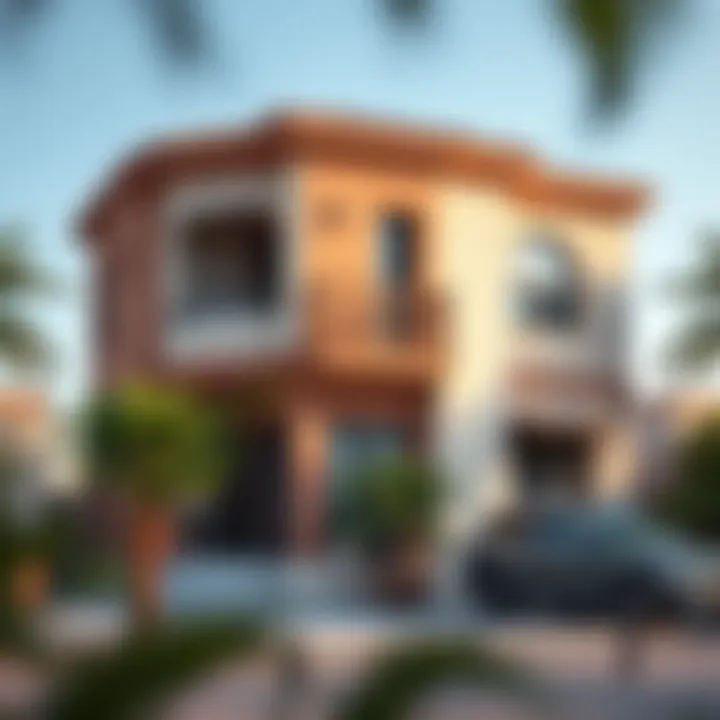 Exterior view of a ten-room rental property