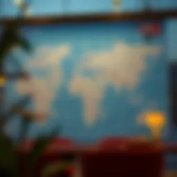 Map highlighting countries open for UAE residents