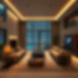 Luxurious living room showcasing modern design in Jebel Ali