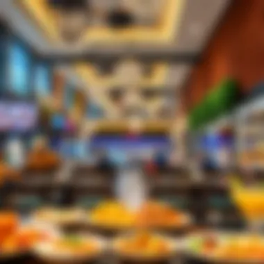 Culinary Delights at Royal Rest Oasis Mall A vibrant dining area within the mall filled with diverse cuisines