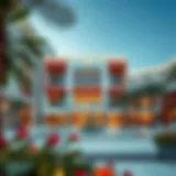 Exterior view of Royal Rest Oasis Mall showcasing its stunning architecture