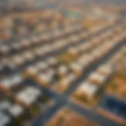 Aerial view of Saih Shuaib showcasing residential developments