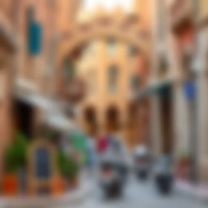 Al Fahidi: A Glimpse into Dubai's Rich Heritage Vibrant street scene in Al Fahidi Historical Neighborhood