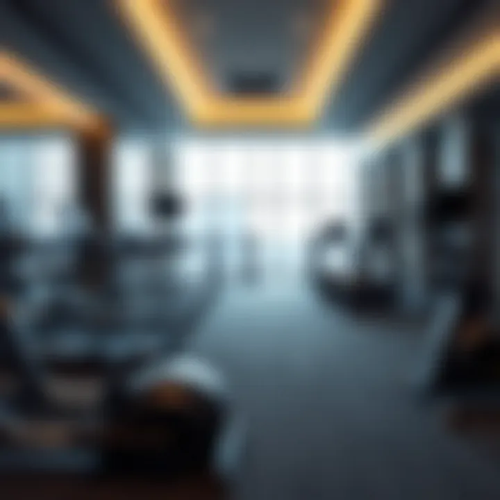 State-of-the-art fitness center in Sobha Ivory Tower 2