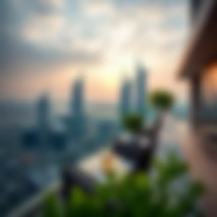 Panoramic view from the terrace of Sobha Ivory Tower 2