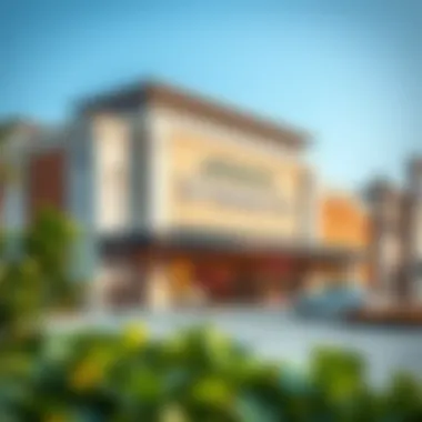 Modern Architecture of Spinneys in Arabian Ranches 3 Exterior view of Spinneys store in Arabian Ranches 3 showcasing modern architecture