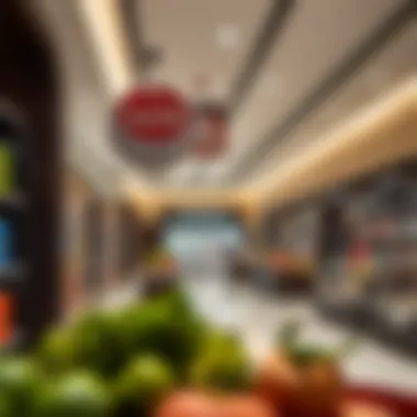 Interior Layout of Spinneys with Diverse Product Offerings Interior layout of Spinneys displaying various product sections